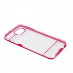 Wholesale Samsung Galaxy S6 Transparent Gummy Hybrid Case (Hot Pink)